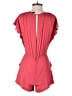 BCBGMAXAZRIA 100% Polyester Solid Red Romper Size 2 - photo 2
