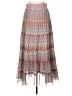 Lapis 100% Polyester Chevron-herringbone Pink Casual Skirt Size L - photo 2