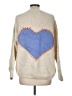 Vintage Havana Hearts Ivory Pullover Sweater Size Med - Lg - photo 2
