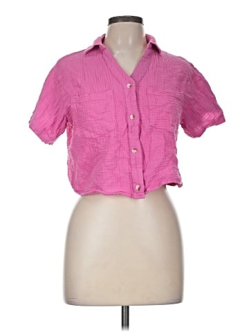 Love Notes Short Sleeve Button-Down Shirt (view 1)