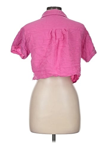 Love Notes Short Sleeve Button-Down Shirt (view 2)