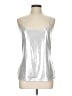 Cache Metallic Silver Sleeveless Top Size L - photo 1