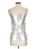 Cache Metallic Silver Sleeveless Top Size L - photo 2
