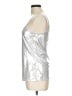 Cache Metallic Silver Sleeveless Top Size L - photo 5
