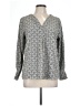 Notations Gray Long Sleeve Blouse Size L - photo 1