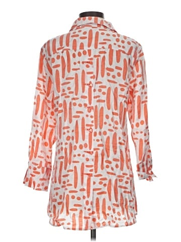 MULTIPLES 3/4 Sleeve Button-Down Shirt (view 2)