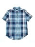 Ralph Lauren Plaid Blue Short Sleeve Button-Down Shirt Size 14 - 16 - photo 1