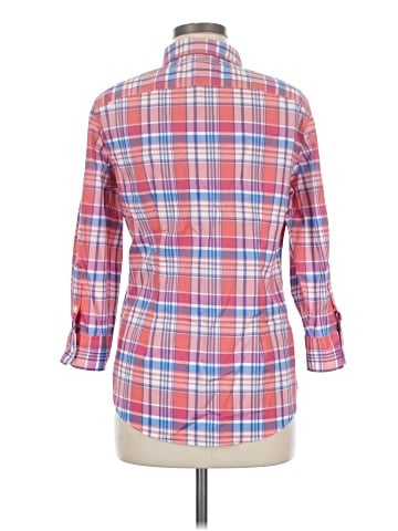Chaps 3/4 Sleeve Button-Down Shirt (view 2)