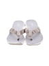 Clarks Silver Ivory Flip Flops Size 9 - photo 2
