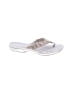 Clarks Silver Ivory Flip Flops Size 9 - photo 1