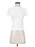 Francesca's Solid White Short Sleeve Turtleneck Size S - photo 1