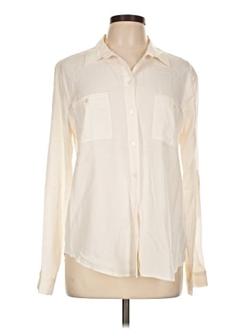 Ann Taylor LOFT Outlet Long Sleeve Button-Down Shirt (view 1)