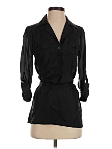 Velvet Heart 3/4 Sleeve Button-Down Shirt (view 1)