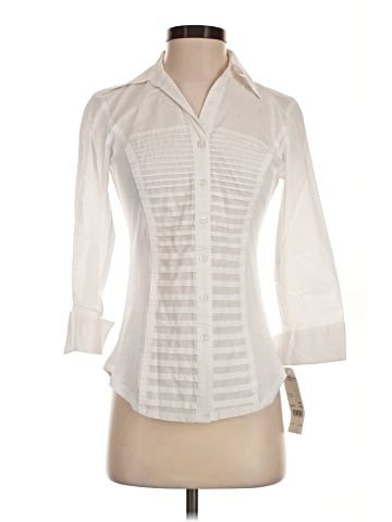 Notations 3/4 Sleeve Button-Down Shirt (view 1)