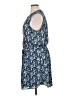 Gap 100% Polyester Print Blue Casual Dress Size XL (tall) - photo 5