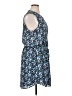 Gap 100% Polyester Print Blue Casual Dress Size XL (tall) - photo 4