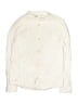 Zara 100% Baumwolle Solid Ivory White Long Sleeve Button-Down Shirt Size 11 - 12 - photo 1