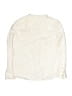 Zara 100% Baumwolle Solid Ivory White Long Sleeve Button-Down Shirt Size 11 - 12 - photo 2