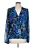 Boston Proper Blue Long Sleeve Blouse Size L - photo 1