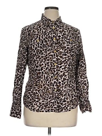 Jones New York Signature Long Sleeve Blouse (view 1)