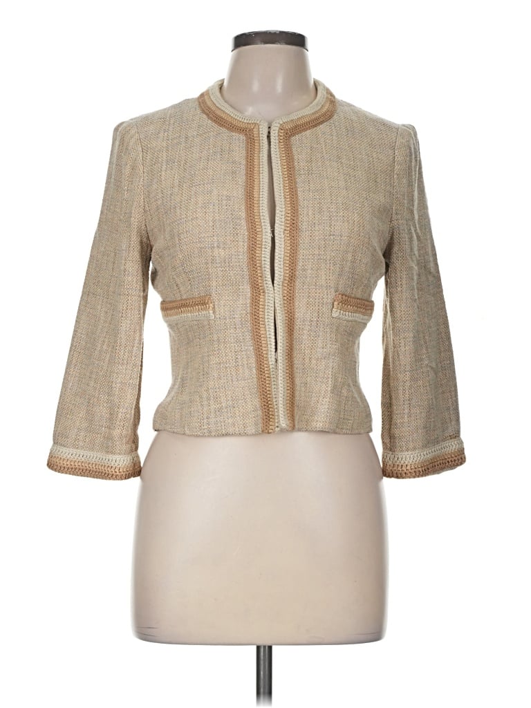 Pre-owned Bcbgmaxazria Jacket In Gold