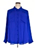 Torrid 100% Polyester Blue Long Sleeve Blouse Size 3X Plus (3) - photo 1