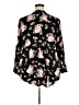 Torrid 100% Rayon Floral Black Long Sleeve Blouse Size 3X Plus (3) - photo 2