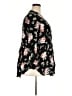 Torrid 100% Rayon Floral Black Long Sleeve Blouse Size 3X Plus (3) - photo 4
