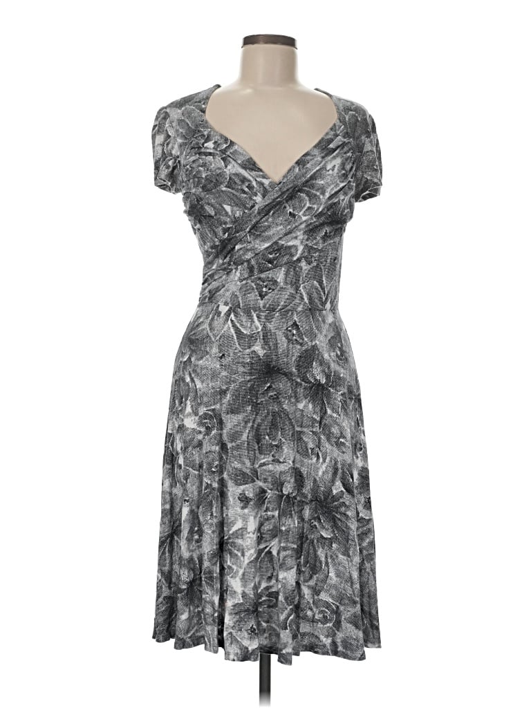 Pre-owned Leota Cocktail Dress In Gray