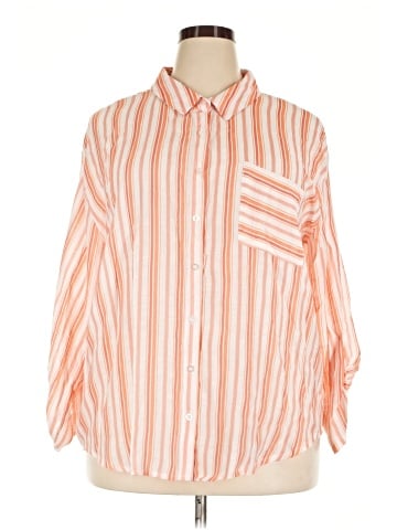 Fred David 3/4 Sleeve Button-Down Shirt (view 1)