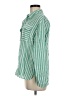 MSJ Stripes Green 3/4 Sleeve Button-Down Shirt Size M - photo 5
