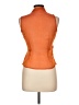 Daniela Vecchi 100% Silk Orange Sleeveless Silk Top Size 10 - photo 2