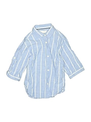 Zara Kids 3/4 Sleeve Button-Down Shirt (view 1)