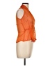 Daniela Vecchi 100% Silk Orange Sleeveless Silk Top Size 10 - photo 4