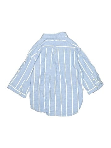 Zara Kids 3/4 Sleeve Button-Down Shirt (view 2)
