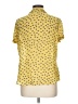 Allison Taylor 100% Polyester Polka Dots Yellow Short Sleeve Blouse Size L - photo 2