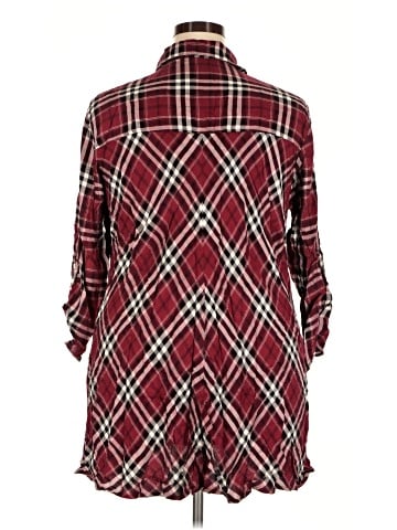 Fever 3/4 Sleeve Button-Down Shirt (view 2)