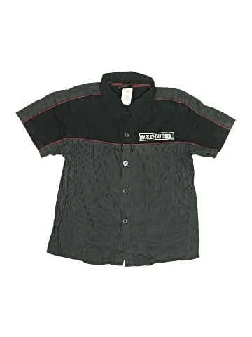 Harley Davidson Short Sleeve Button-Down Shirt (view 1)