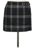 No Comment Plaid Black Casual Skirt Size M - photo 1