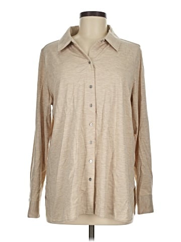 Calvin Klein Long Sleeve Button-Down Shirt (view 1)