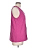 Basic Editions 100% Cotton Pink Sleeveless T-Shirt Size L - photo 4
