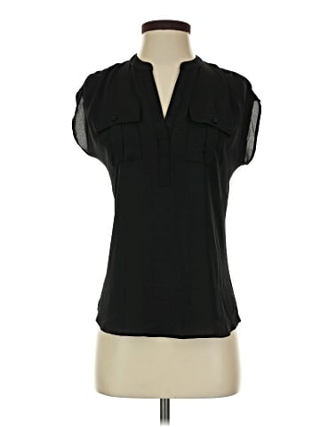 INC International Concepts Short Sleeve Blouse (view 1)