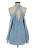 VICI 100% Cotton Blue Turtleneck Sweater Size XS - photo 2