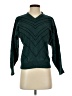 Amour Vert 100% Wool Chevron-herringbone Teal Wool Pullover Sweater Size S - photo 1