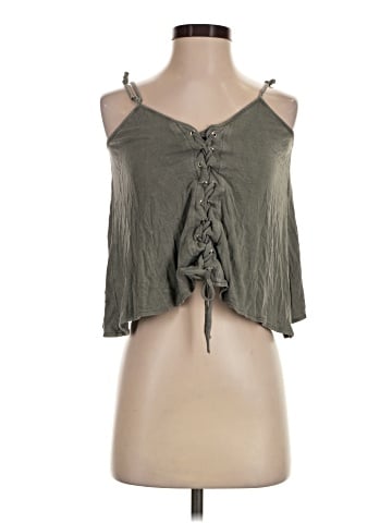 Olivaceous Sleeveless Blouse (view 1)