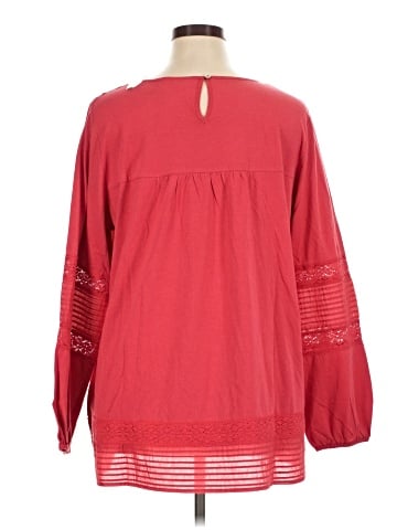 LOGO by Lori Goldstein Long Sleeve Blouse (view 2)