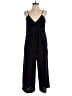 Naked Zebra Solid Black Jumpsuit Size S - photo 1