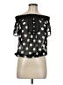 Papaya Black Short Sleeve Blouse Size M - photo 1