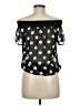 Papaya Black Short Sleeve Blouse Size M - photo 2