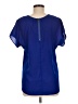Fun & Flirt 100% Polyester Blue Short Sleeve Blouse Size M - photo 2